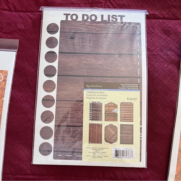 Recollections CHALKBOARD LABELS Peel and Stick Removable Labels Bundle of 3 - Picture 4 of 9